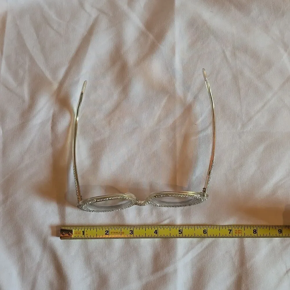 Vintage Cat Eye Rhinestone Glass from the 1950's 60's, By L. EVARD TWE FRANCE.